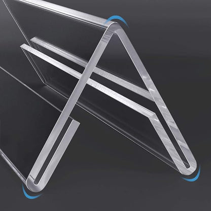 Acrylic 12 Pack Name Plates for Desks, AITEE 3x8.5 Clear Tent Name Plate - Image 4