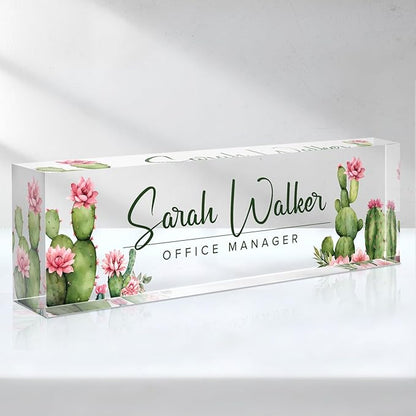 Custom Name Plate for Desk by SalaGraphics