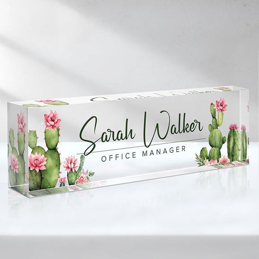 Custom Name Plate for Desk by SalaGraphics