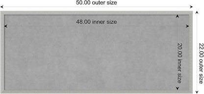 Amanti Art Silver Framed Magnetic Board 22x50 Oversize Vision Board - Image 3