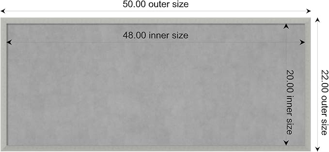 Amanti Art Silver Framed Magnetic Board 22x50 Oversize Vision Board - Image 4