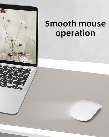 Leather Desk Pad Protector, Large Office Mat & Mouse Pad, Non-Slip Laptop Desk - Image 3