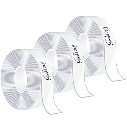 Ohayooz® Extra Strong Double Sided Tape Heavy Duty Removable 30FT, Photo Deco by MakeYourLifeBetter