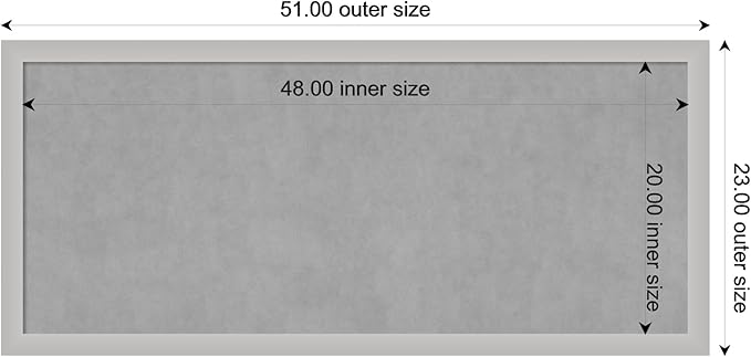 Amanti Art Silver Framed Magnetic Board 23x51 Oversize Vision Board - Image 4