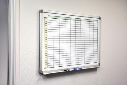 30 Minute Schedule with Color Whiteboard 48" x 36" - Image 2