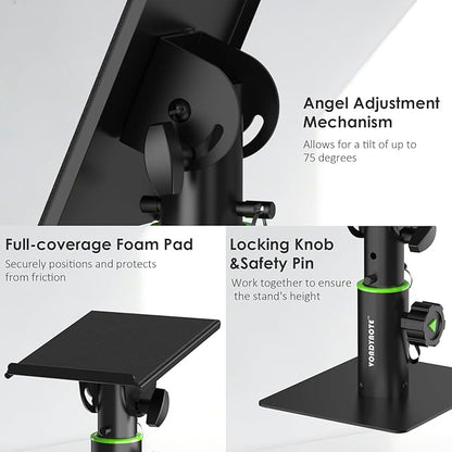 Vondynote Set of 2 Tablet Stand Holders Desktop Stands Angle Height Adjustable - Image 2