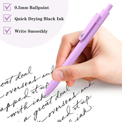 Piochoo Gel Pens, Quick Dry Black Gel Ink Pens Fine TIp, No Smudge, Smooth - Image 3
