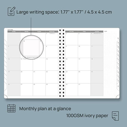 POPRUN 2026 Planner with Hourly Schedule, Vertical Layout - Image 4