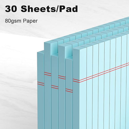 AILZFEI 6pcs Small Note Pad 5x8 College Ruled Blue Legal Pads Paper Notepads 6 - Image 3
