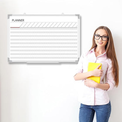 Lincia 36 x24 Make Ready Board Aluminum Frame Dry Erase Board - Image 3