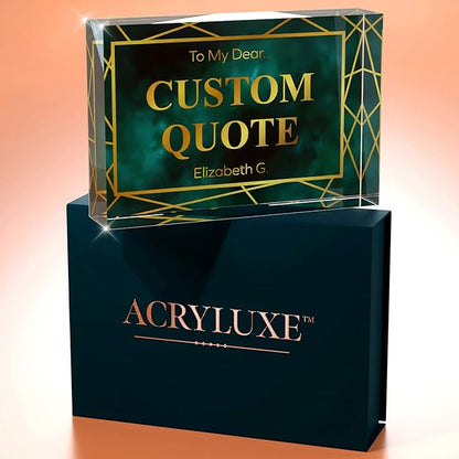 Personalized Gifts, Custom Quote Block Letter Board, Crystal-Clear Acrylic - Image 7