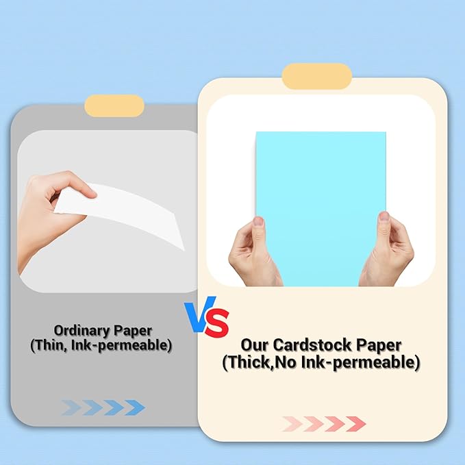 Cardstock 8.5 x 11, Thick Printer Paper 75 lb/200 gsm, 120 Sheets Card Stock - Image 4