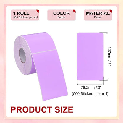 PATIKIL 3 x 5 Inch Rectangle Inventory Color Coding Labels 1 Roll, Square - Image 2