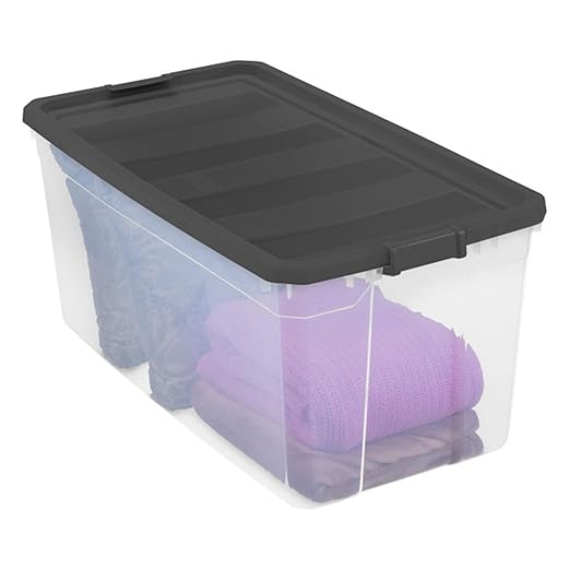 Sterilite 9-Pack Modular Stacker Box, Durable Clear Plastic Storage Bins - Image 7