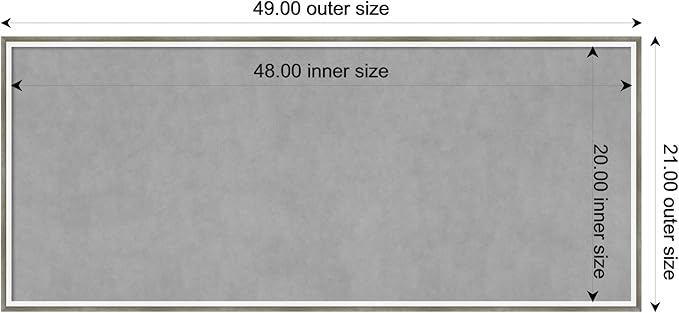 Amanti Art Silver Framed Magnetic Board 21x49 Oversize Vision Board - Image 3