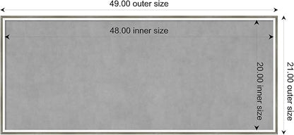 Amanti Art Silver Framed Magnetic Board 21x49 Oversize Vision Board - Image 3