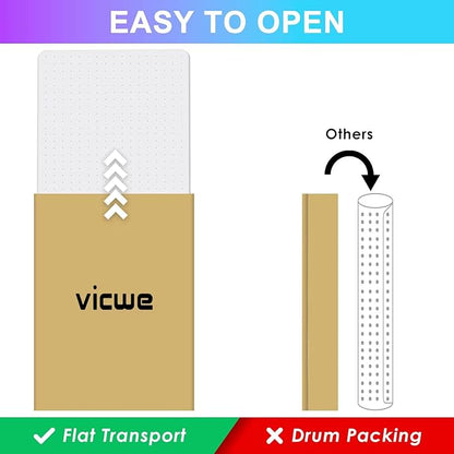 Vicwe Office Chair Mat for Carpet, 2 Pack, Easy Rolling Hard Mats for Office - Image 2