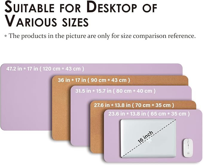 Cork Desk Mat - Small Dual-Sided Desk Pad - Image 5