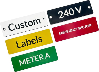Custom Engraved Electrical Panel Labels by Custom