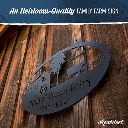 RealSteel Personalized Metal Farmhouse Sign - Image 4