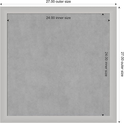 Amanti Art Silver Framed Magnetic Board 27x27 Medium Vision Board - Image 3