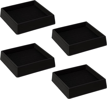 4X4 Rubber Caster Cups, Non Slip Furniture Pads, Anti-Slip Gripper, Anti Skid by VOCOMO