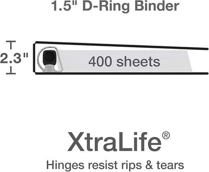 Oxford 3 Ring Binders, Binders for School and Office, Durable 1.5 Inch - Image 3