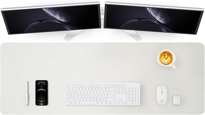Large Desk Mat - 47.2"x 17" Non-Slip PU Desk Pad by HOMIEAZICOZI