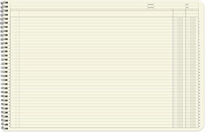 BookFactory Accounting Ledger Notebook/Large 2 Column Accounting Ledger - Image 3