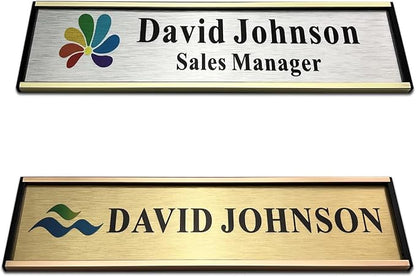 SINKAA Personalized Name Plate for Door or Wall, 2 x 8 inch Custom Office - Image 2