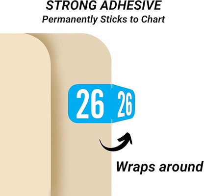 MINI 2026 Year Stickers, Doctor Stuff 2026 Chart Stickers, Light Blue Color - Image 2
