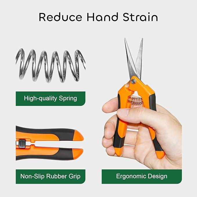 GROWNEER 6 Packs Pruning Shears Gardening Hand Pruning Snips - Image 5