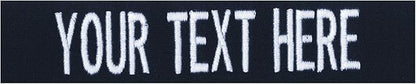 Custom Uniform Name Tapes Solid Colors. Dark Blue Fabric, 3.5 Inch Hook Fastener by NORTHERNSAFARI