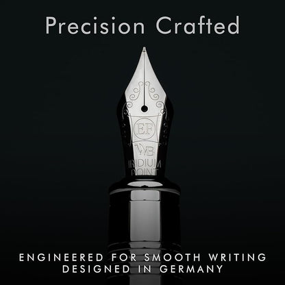 Wordsworth & Black Majesti Fountain Pen-, Luxury Case, Chrome Finish; Extra - Image 5