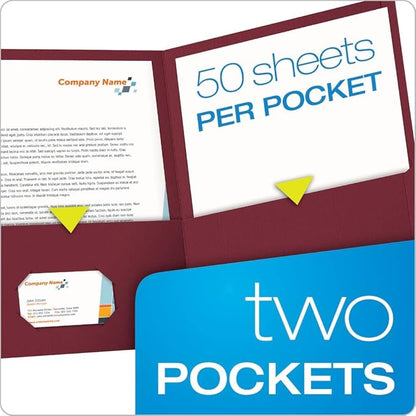 Oxford Twin-Pocket Folders, Textured Paper, Letter Size, Holds 100 Sheets - Image 3