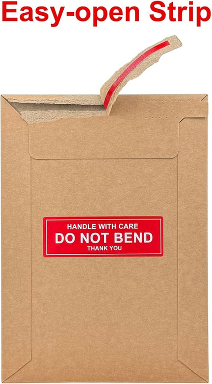 Neehows 100 Pack 5x6.9" Rigid Mailers Cardboard Envelopes, 400GSM Kraft Photo - Image 6