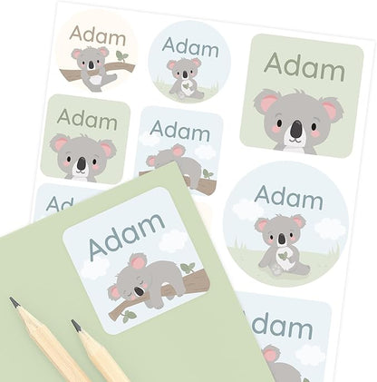 Large Name Labels for Kids by Teddylabels