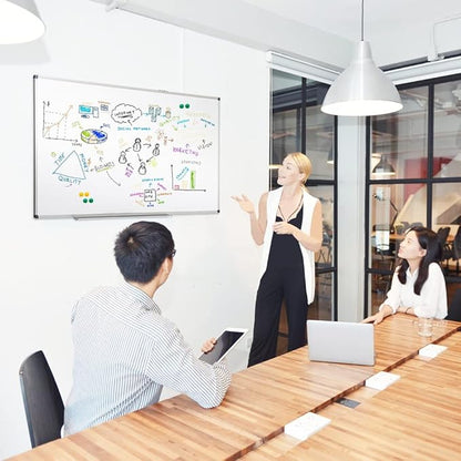 XIWODE 32x44 Inch Magnetic Dry Erase Whiteboard，Silver Aluminum Frame - Image 7