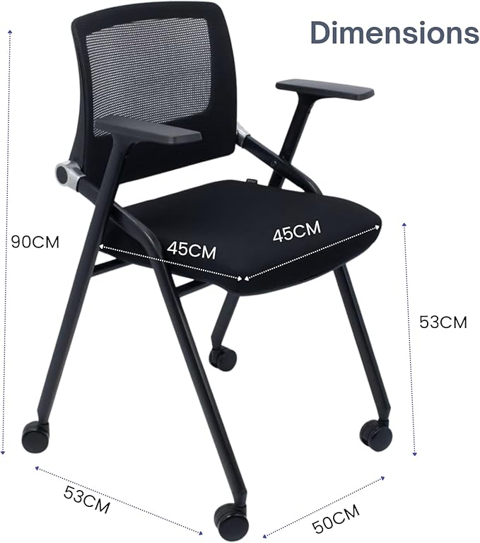 20 Pack Foldable Office Chairs - Image 3