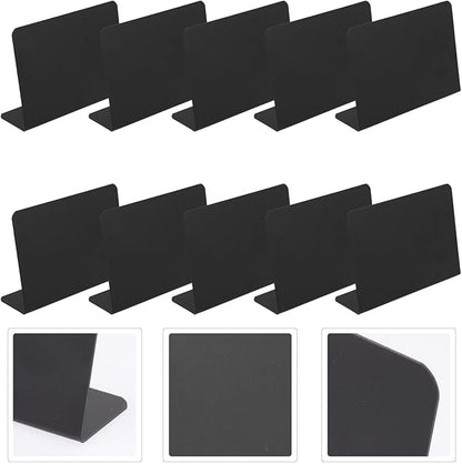 VILLCASE 10pcs Shaped Mini Blackboards Desktop Message Signs - Image 3