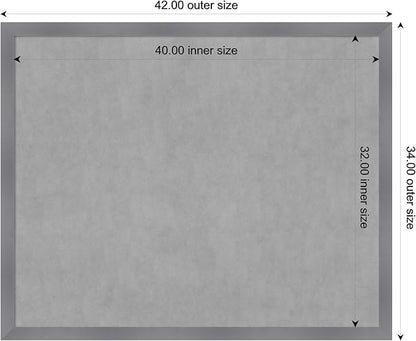 Amanti Art Grey Framed Magnetic Board 34x42 X-Large Vision Board - Image 4