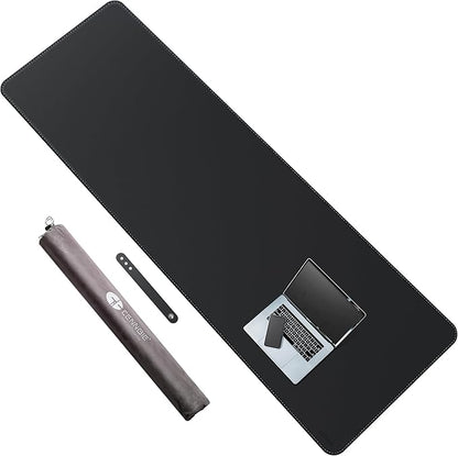 CENNBIE Leather Desk Mat Protector, XXL 74.8" x 23.6" Extra Large Leather by CENNBIE