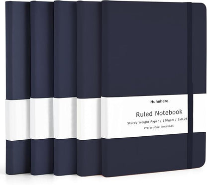 Huhuhero Notebooks Journal, Ruled Notebook, Premium Thick Paper Lined Journal by Huhuhero
