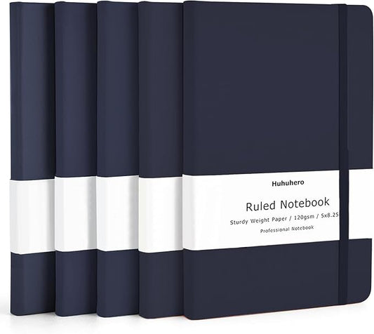 Huhuhero Notebooks Journal, Ruled Notebook, Premium Thick Paper Lined Journal by Huhuhero