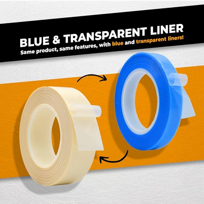 WOD SPT7A UHMW Polyethylene Transparent Film Slick Tape, 1.5 inch x 36 yd. - Image 5