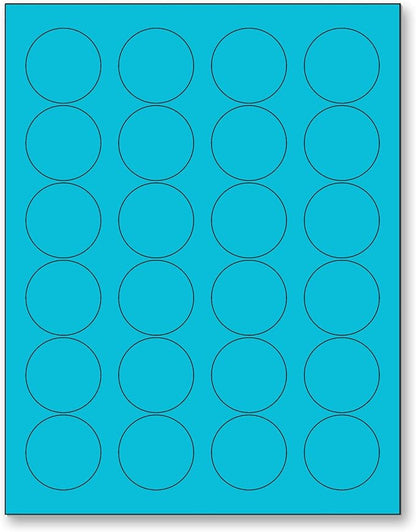NextDayLabels - 8-1/2 x 11 Neon Color High Light Fluorescent Labels by NextDayLabels