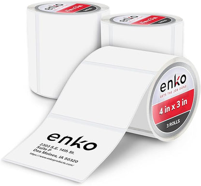 enKo 4" x 3" Labels for Zebra Desktop Printers by enKoProducts