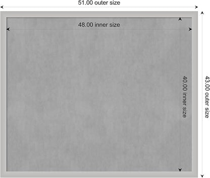 Amanti Art Silver Framed Magnetic Board 43x51 Oversize Vision Board - Image 4