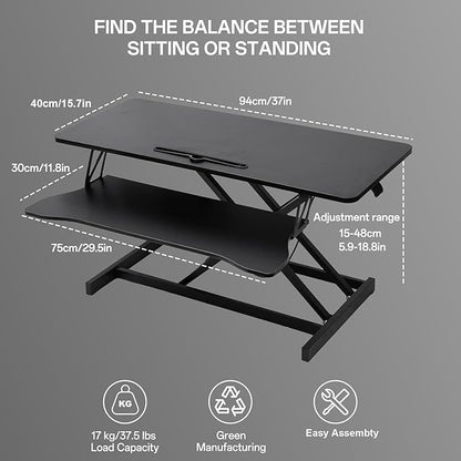 37 Inch Standing Desk Converter - Image 2
