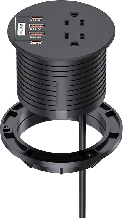 Recessed Power Grommet 3 inch by YYSKA